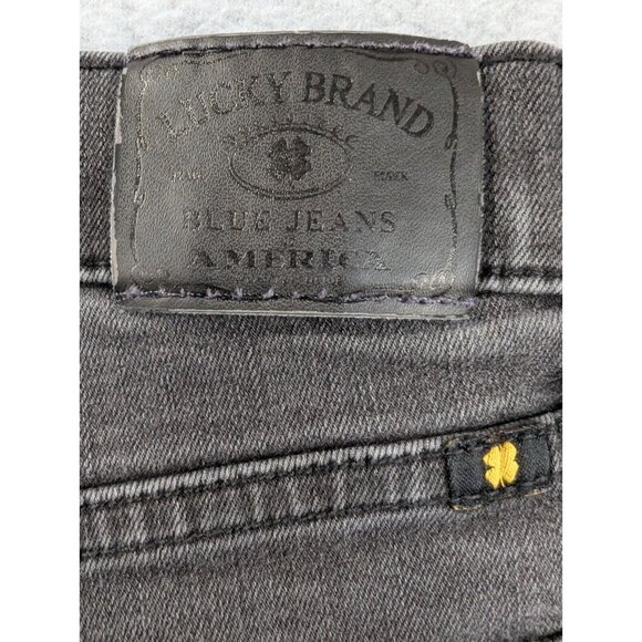 Lucky Brand Jeans Womens Size 8 Black Brooke Skinny Destressed Tapered - Picture 11 of 16
